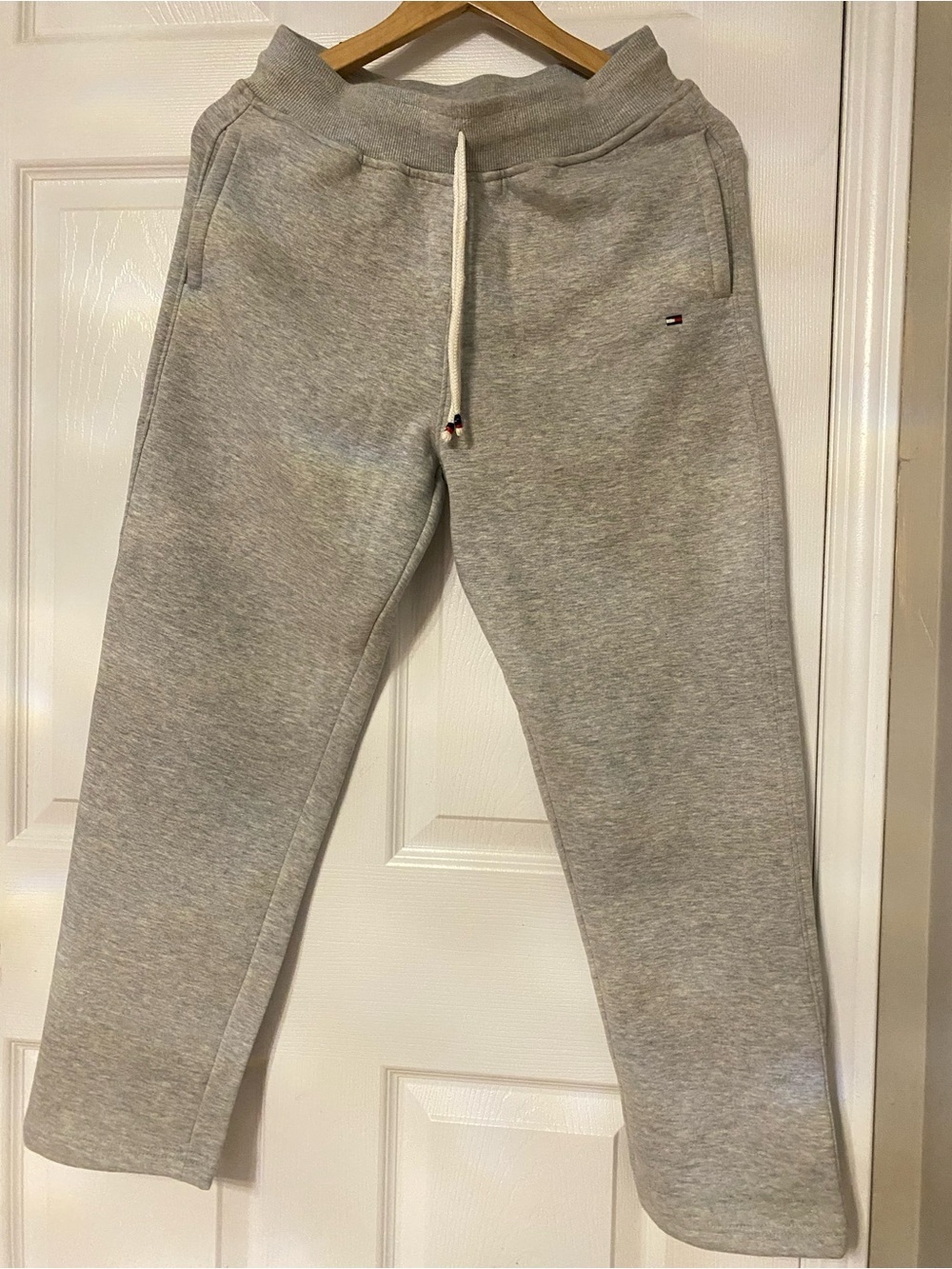 Tommy Hilfiger Gray Fleece Joggers with Drawstring #22